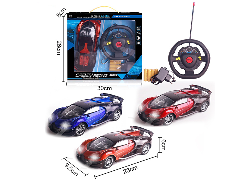 4CH Remote Control Car With Headlight(Included Batteries)