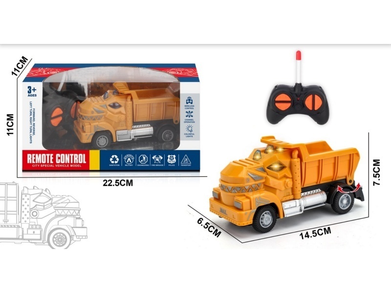 Four-Way Tyrannosaurus Rex Remote-Controlled Engineering Mine Car