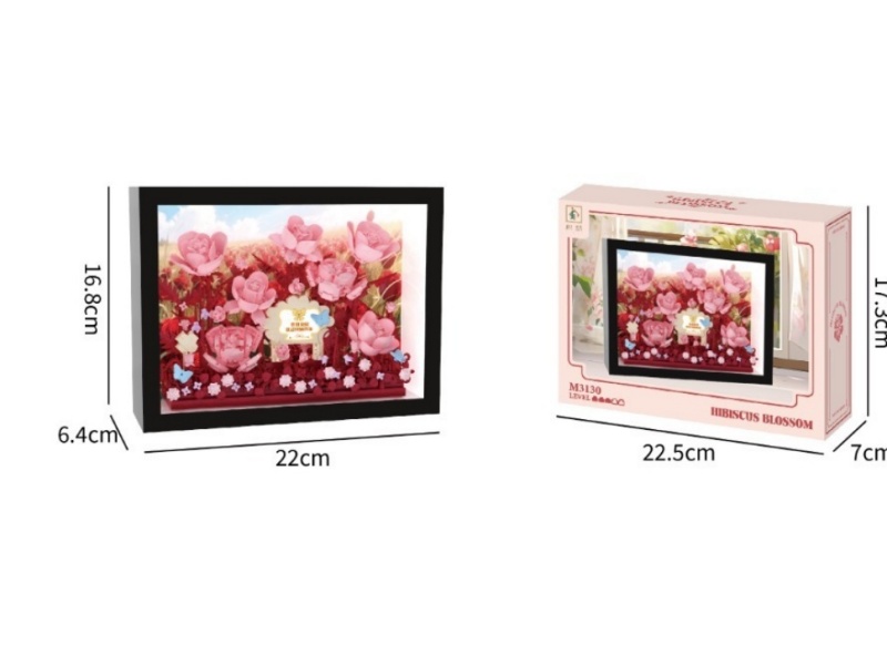 Building Blocks: 713 Pcs Of Champagne Rose Photo Frames