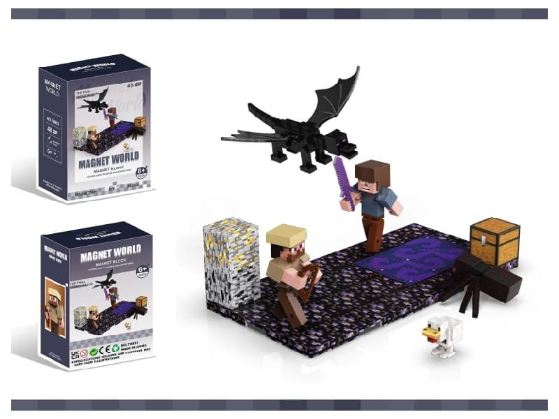 Magnetic Building Blocks-Survive the Enderdragon