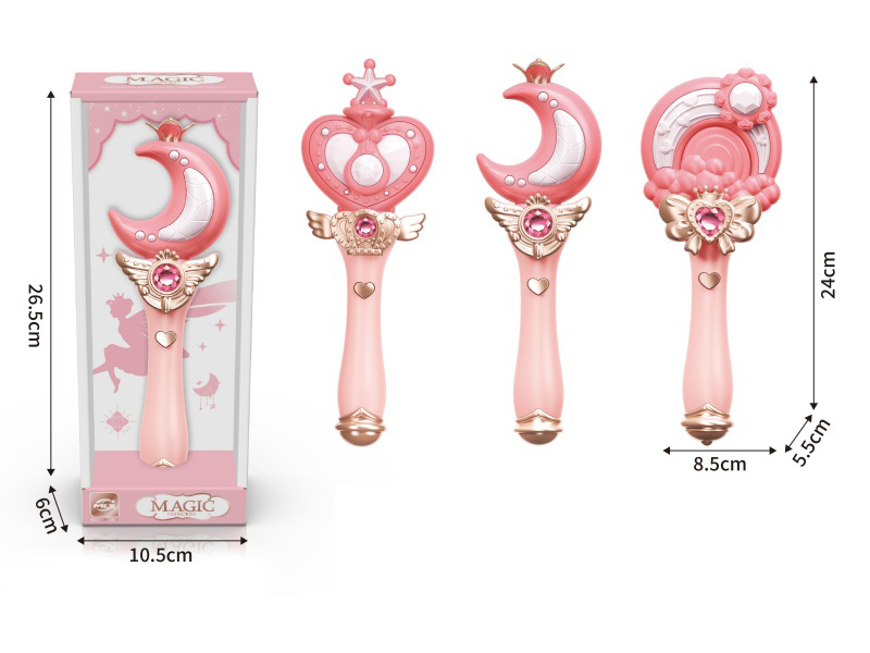 Girl's Magic Wand With Sound And Light, Music