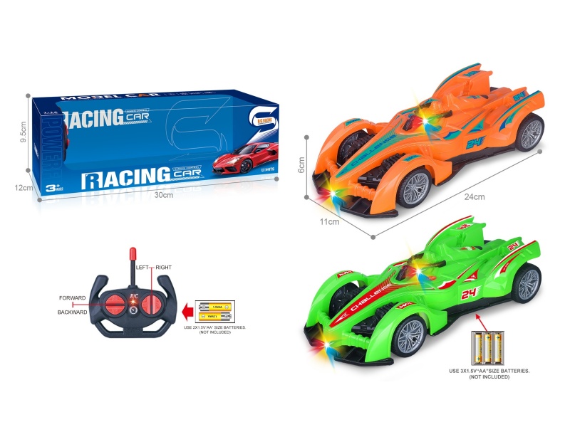 27Mhz 1:16 Four-Way Car With Headlight Spray Paint F1 Equation Remote Control Racing Car (Without Power Included)
