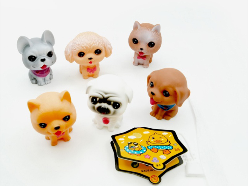 Vinyl Dog With Bb Whistle (Big Dog 6 /12 Color Mix)