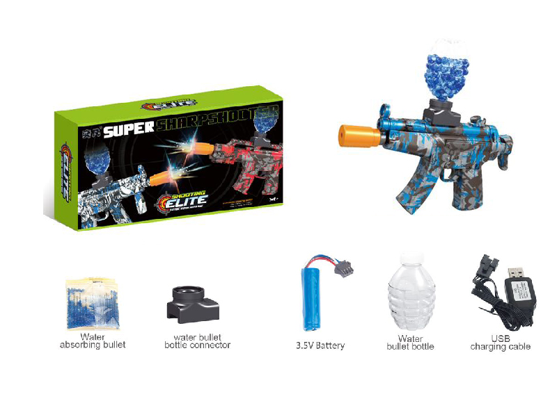 MP5 Water Bullet Gun With Flash Silencer