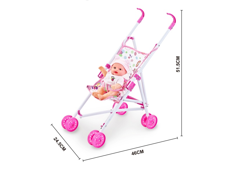 An Iron Trolley With A 10-Inch Musical Empty Body Doll