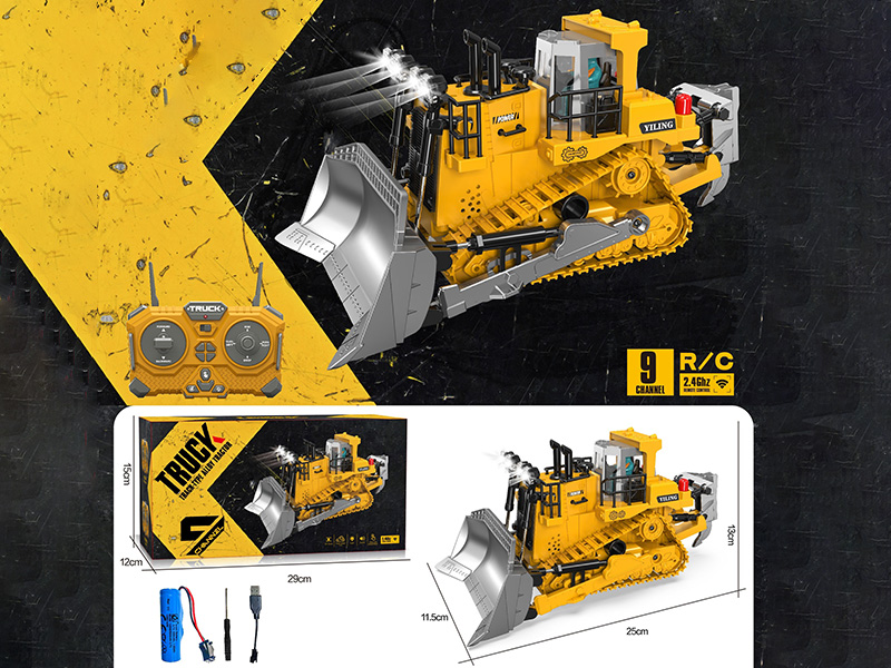 9CH Remote Control Alloy Crawler Bulldozer