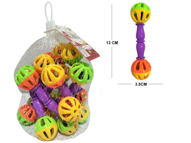 Baby Bell Ball 10 Thin Double Headed Bells