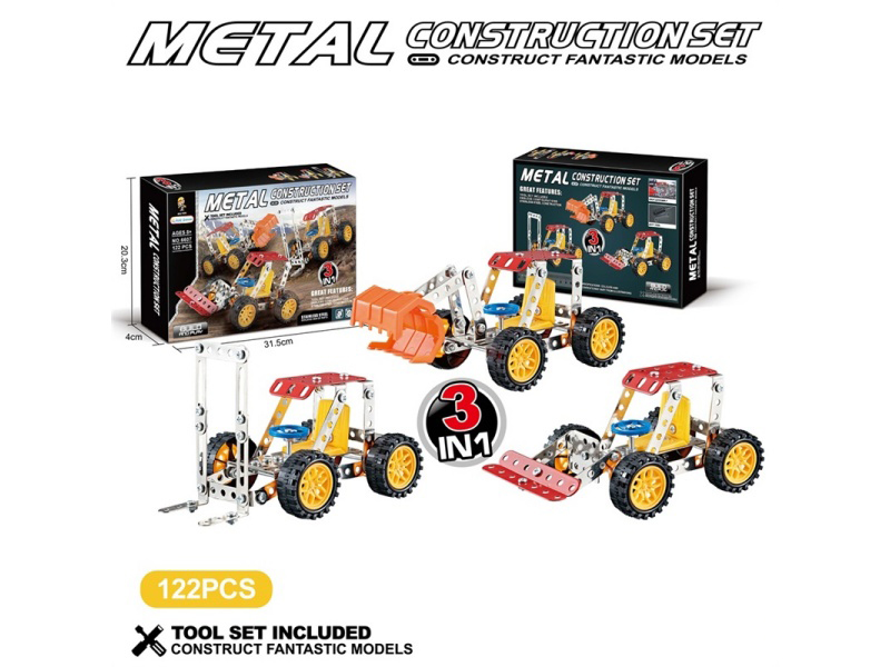 Metal Building Blocks - 72 Pieces Of Lotus