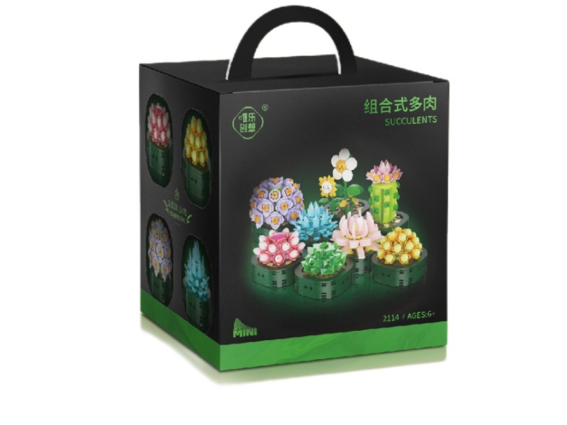 Succulents Series 8 In 1 Building Blocks