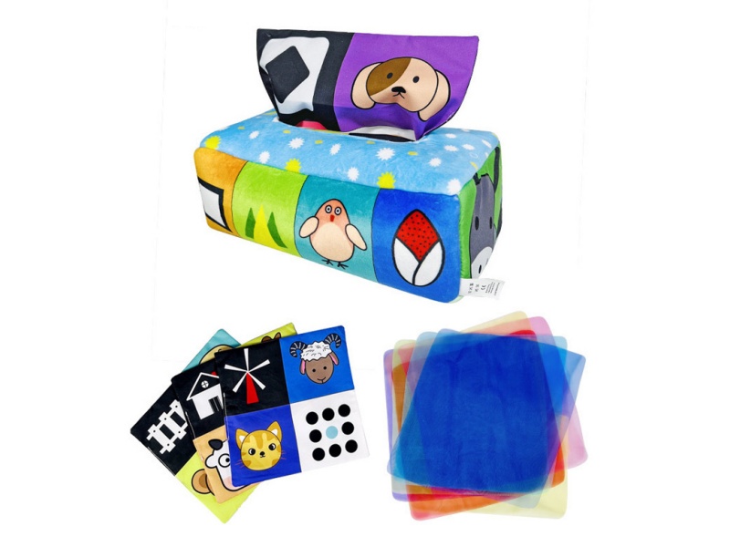 Baby Early Education Farm Animal Sound Paper Simulation Tissue Box