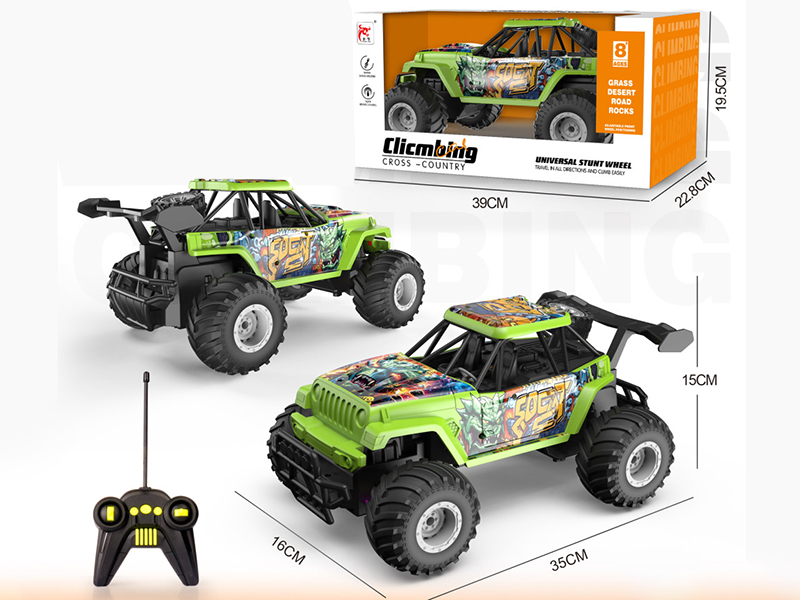 4-Channel Remote Control Off-Road Racing Car(UV)Included Batteries