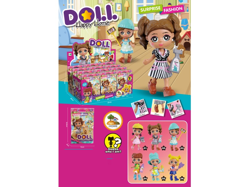 Blind Bag Costume Dolls (12 Pieces Per Box)
