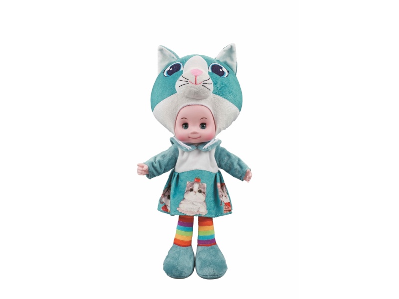 19-Inch Cat Voice-Controlled Music Doll (Bag)