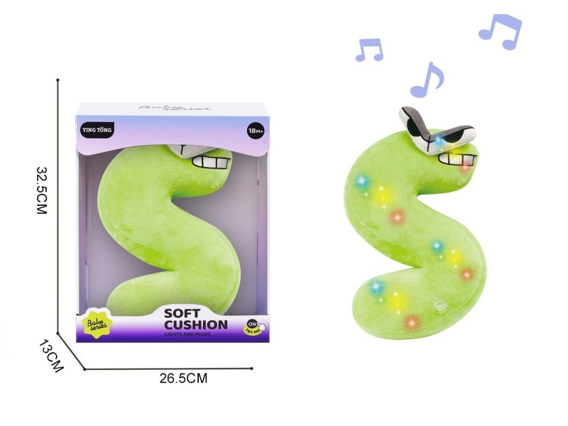 Alphabetic Plush Soothing Pillow - S