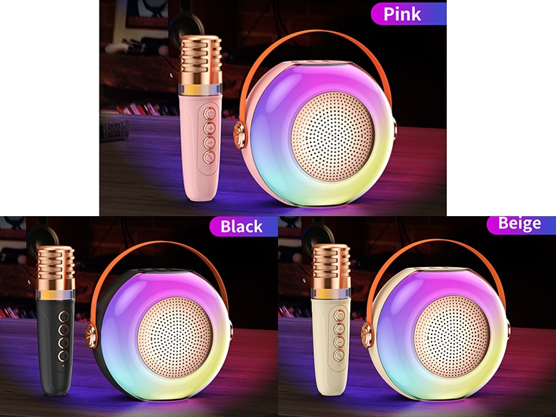 Wireless Bluetooth Microphone Karaoke Speaker(Single Microphone)