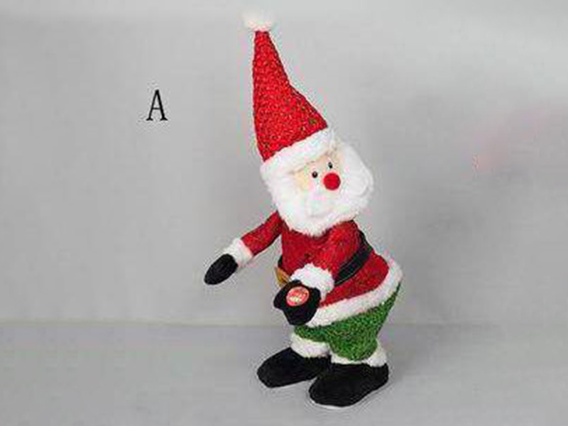 Singing And Rocking Santa With Moving Ass