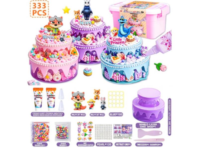 333PCS Guka Zootopia DIY Cream Cake Set