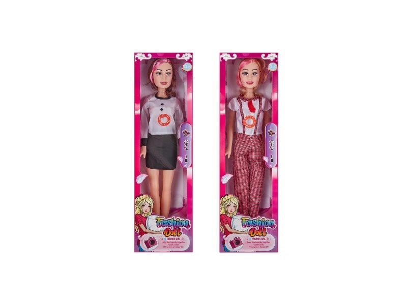 A 28-Inch Hollow Music Ic Fashionable Barbie Doll In A Window Box