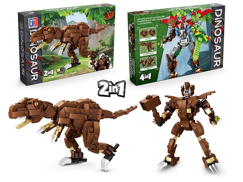 Transformation Tyrannosaurus Rex Robot Dinosaur Building Blocks(276PCS)