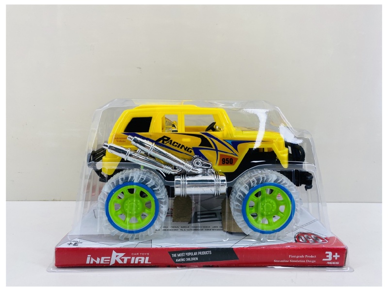 Transparent Wheel  Friction Car (With Lights And Music)