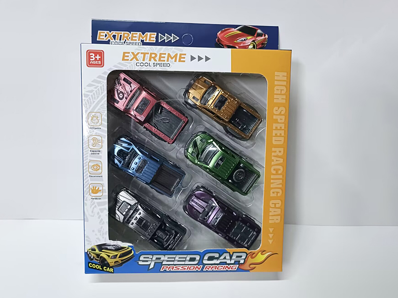 6pcs Slide Cars