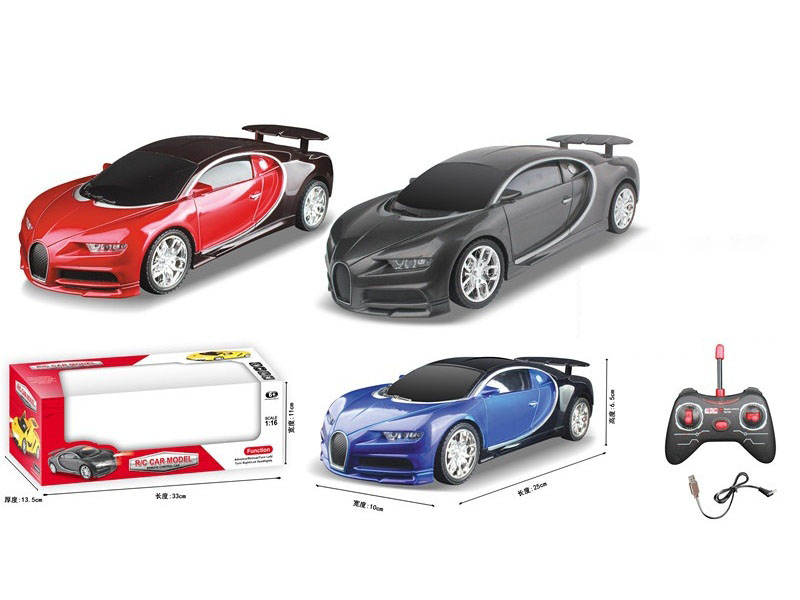 5CH Remote Control Bugatti Car With Lights(Not Included Batteries)