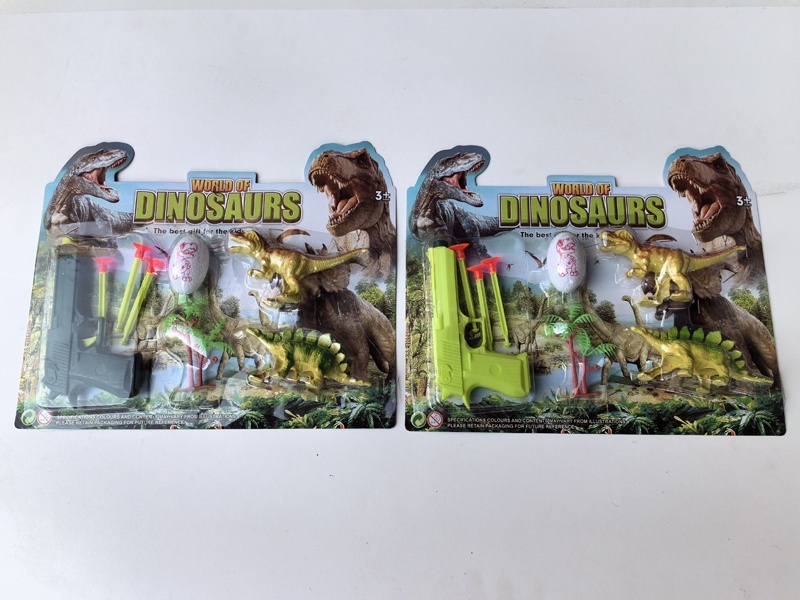 Solid-Color Dinosaur Soft Bullet Gun Set