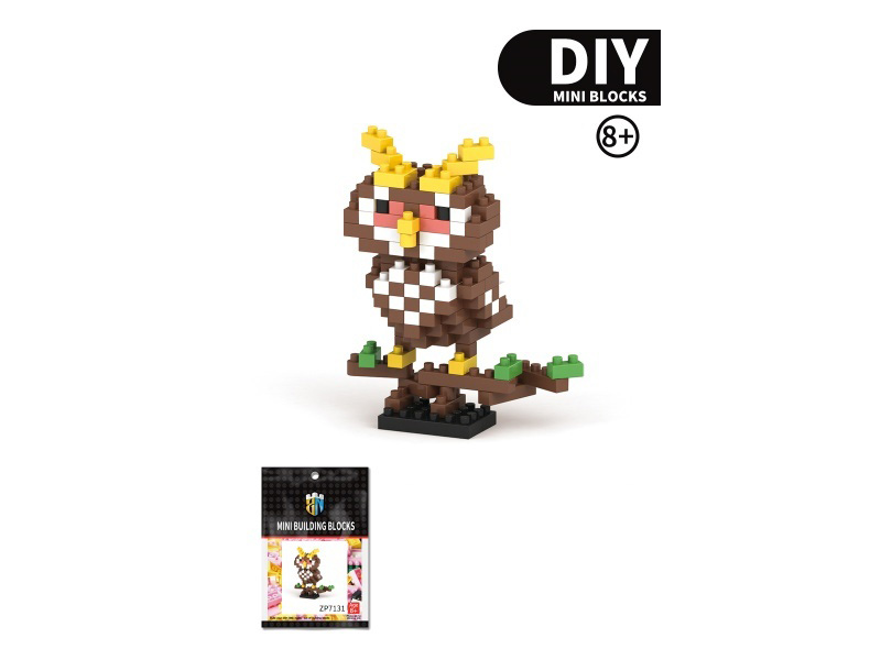 Owl Building Blocks Animal Series 136PCS