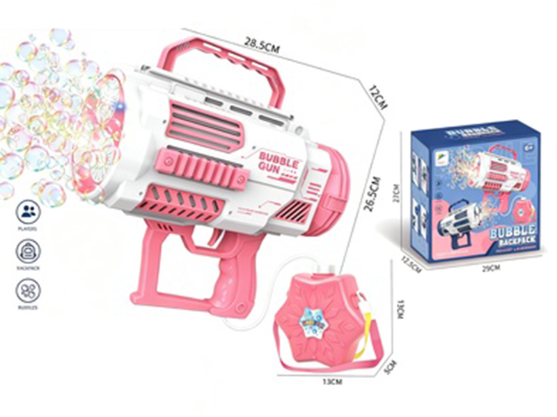 Electric Three Cylinder Bubble Machine With Backpack