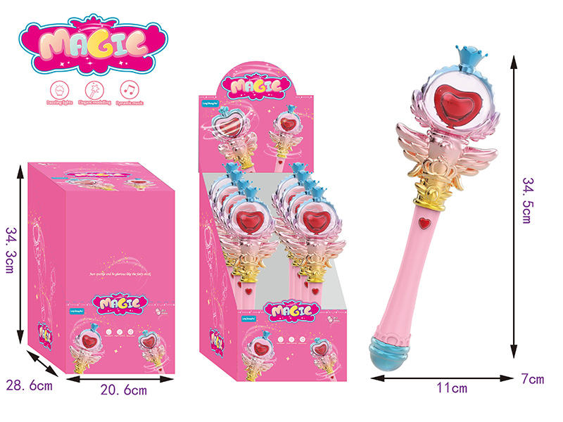 Magic Wand With Light And Music 8PCS