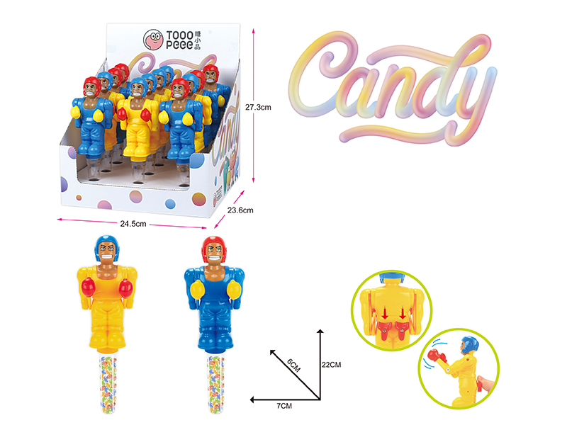 Boxing Muscle Man Candy Toys 12pcs