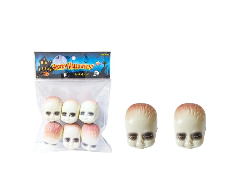 Blow Bottle Ghost Head, 6Pcs