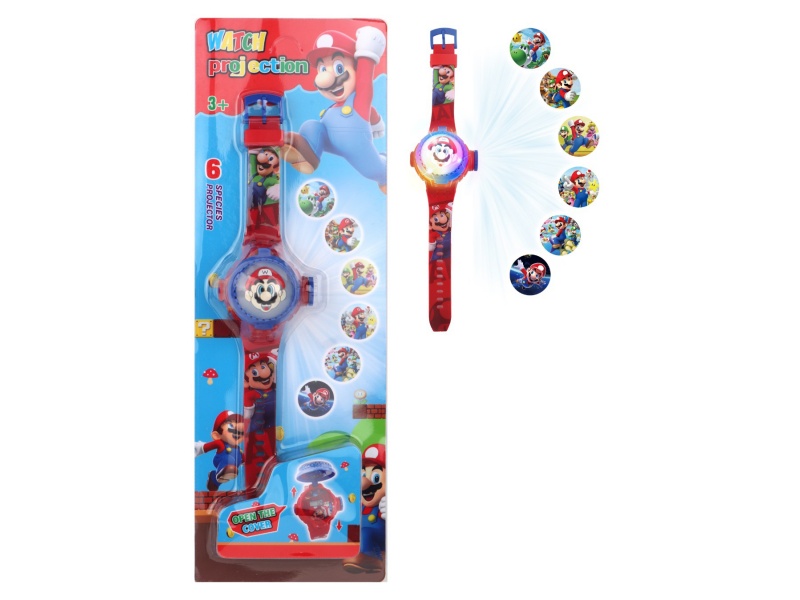 Mary Projection Flash Rotating Electronic Watch