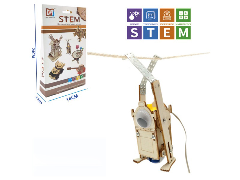DIY Wooden Rope Climbing Robot