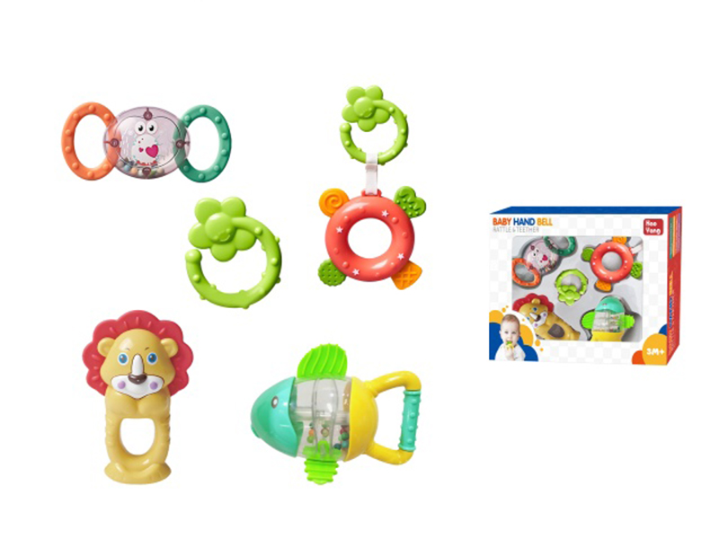 Baby Rattle Teether 4PCS