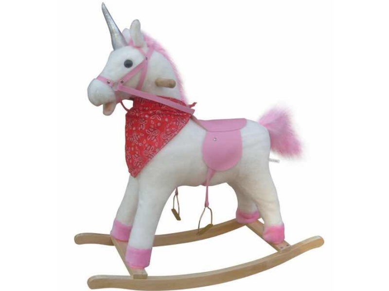 B/O Wooden Rocking Horse With Music