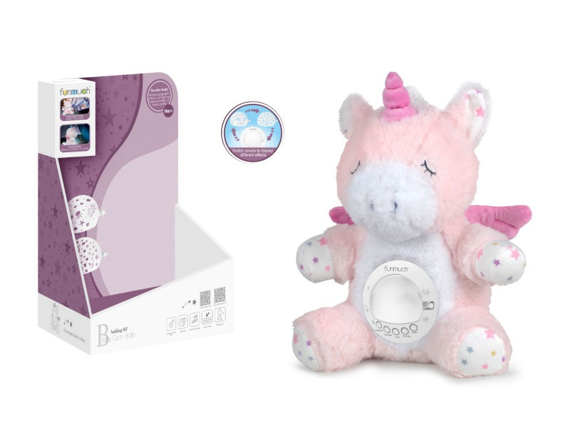 Soothing Nap Night Light & Projection Doll (Unicorn)