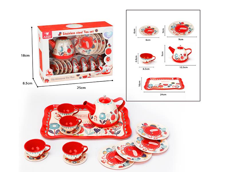 Printed Tea Set 15PCS