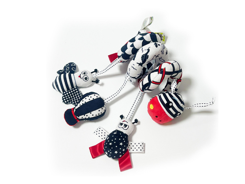 Baby Crib Stroller Activity Spiral Plush Hanging Toy