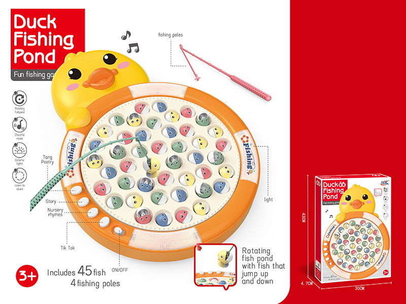 Duck Fishing Toy(No Magnetic)(With Lights And Sound)