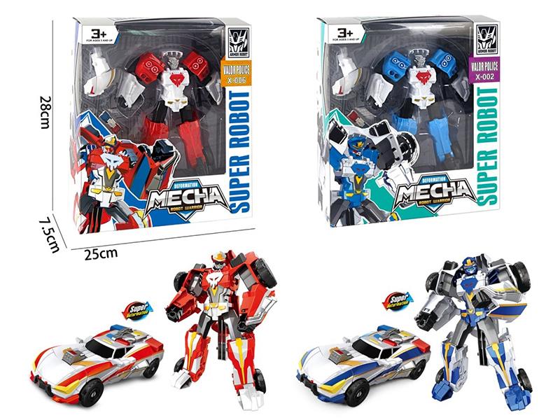 Transformation Police Car Robot Toy