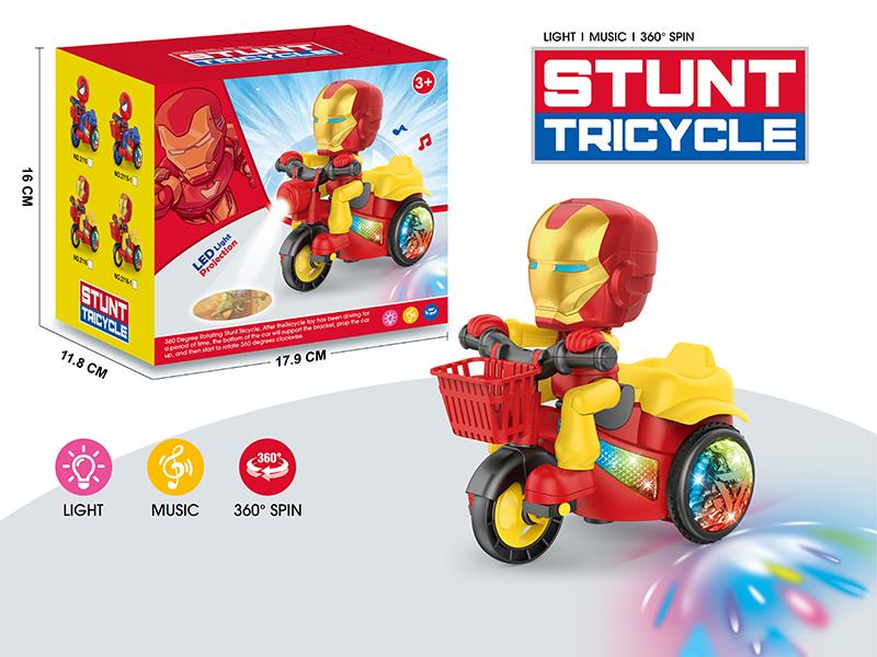 Iron-Man B/O Projection Tricycle