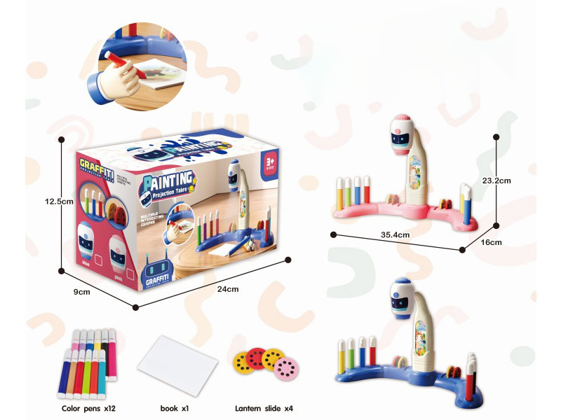 Puzzle Diy Projection Painting Table (Robot Head)