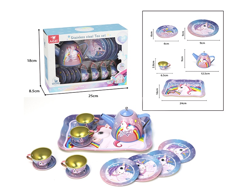 Printed Tea Set 15PCS