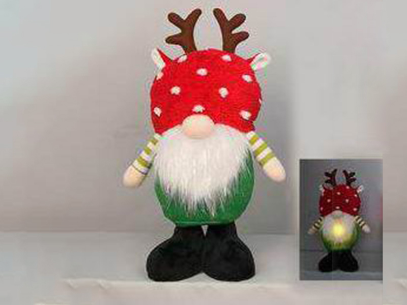 Standing And Lighting Gnome With Antler