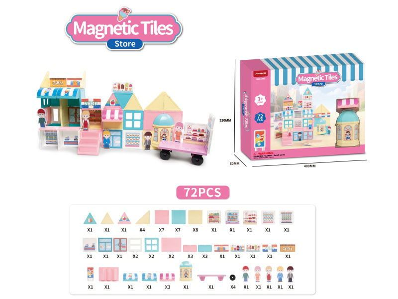 Building Blocks: Convenience Store Theme Series: 72 Pieces Of Accessories