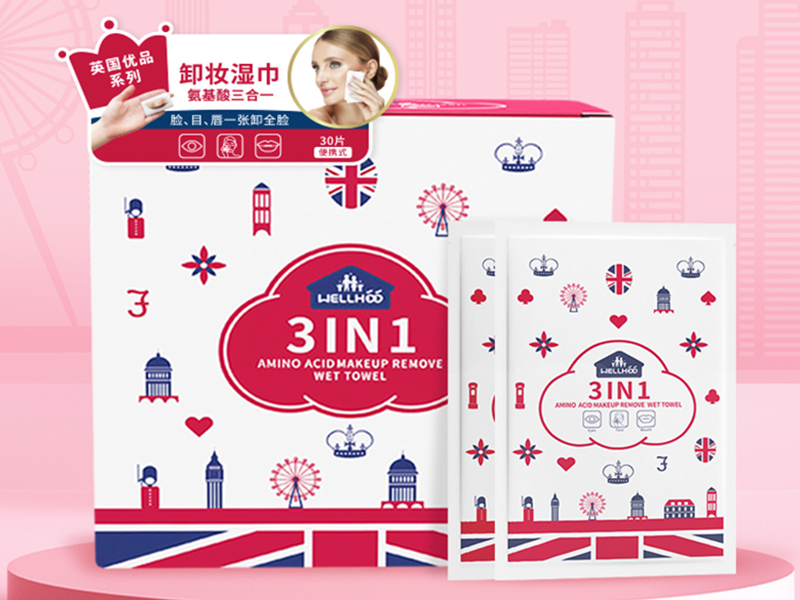 Amino Acid 3 In 1 Makeup Remover Wipes 30PCS