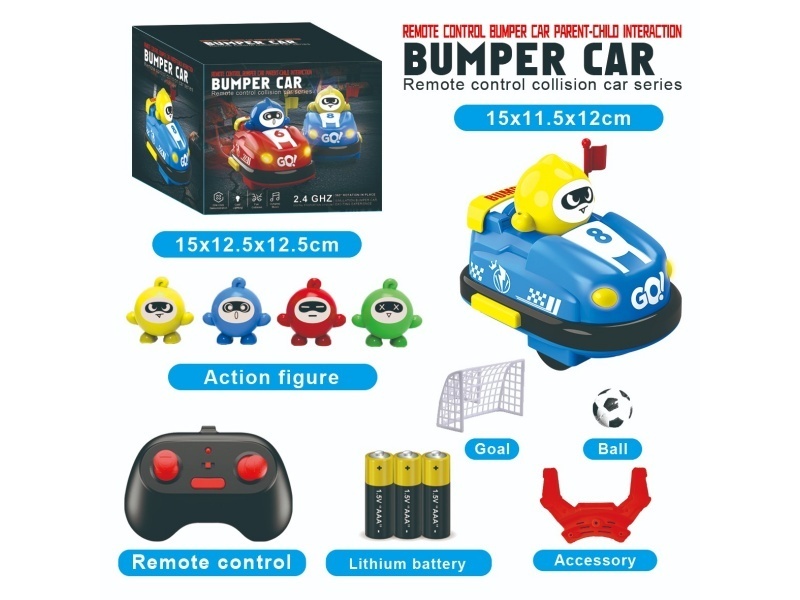2.4G Remote Control Bumper Car With Football Kick, Regular Battery Version (Single Pack)
