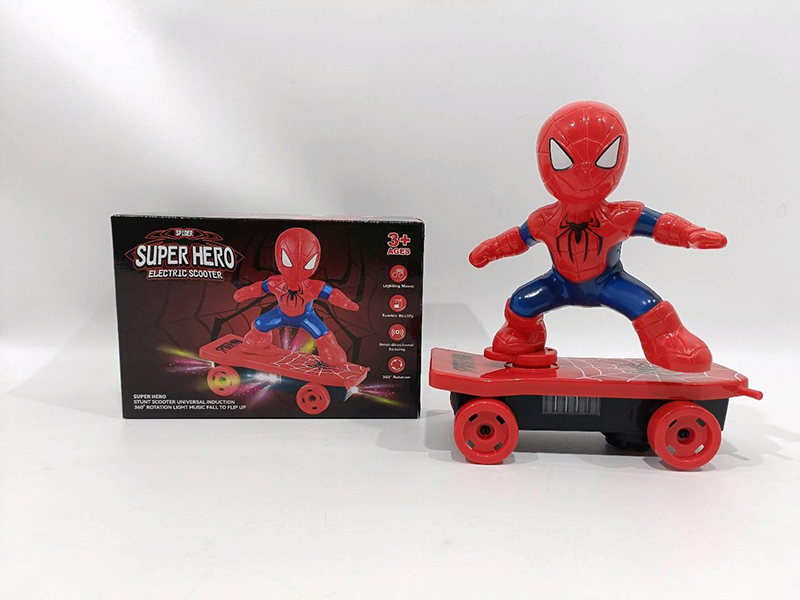 Electric Stunt Scooter Spider-Man