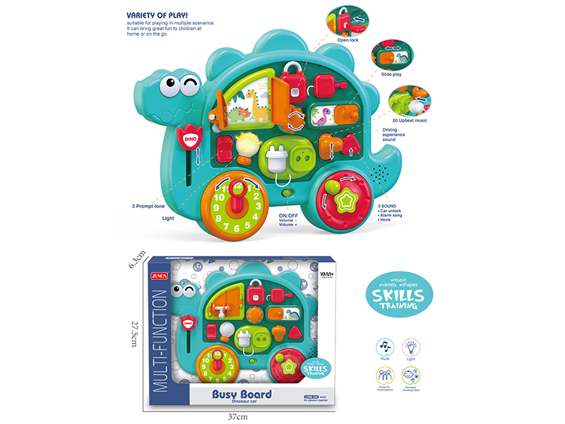 Busy Board Dinosaur Car